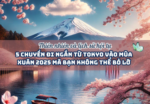 5 chuyến đi ngắn từ Tokyo vào mùa xuân 2025 bạn không thể bỏ lỡ – Thiên nhiên và lịch sử hội tụ